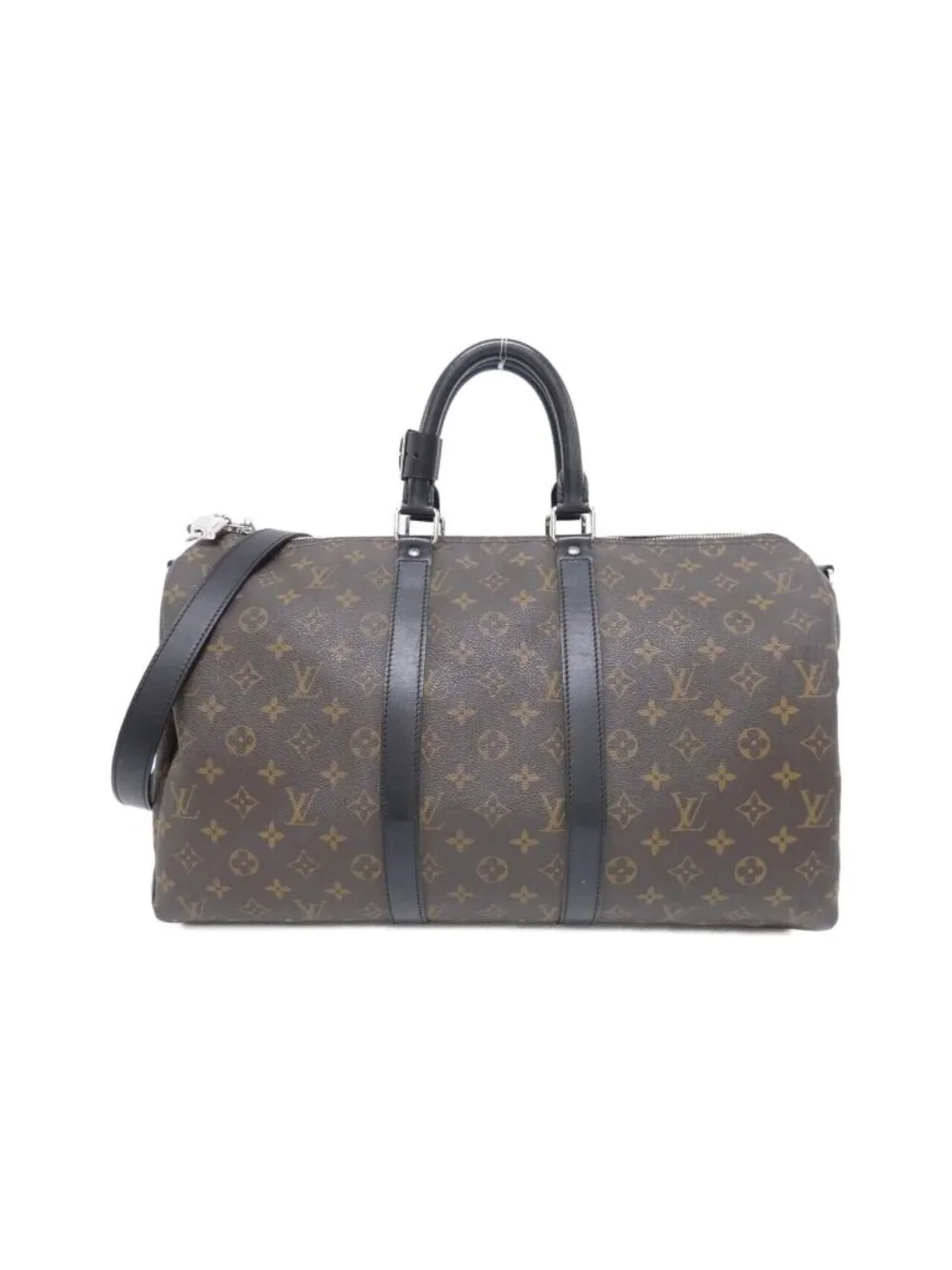 Louis Vuitton Monogram Macassar Keepall Bandouliere 45 Boston Bag